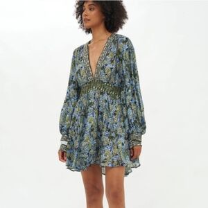 Oliphant V-neck Mini Dress